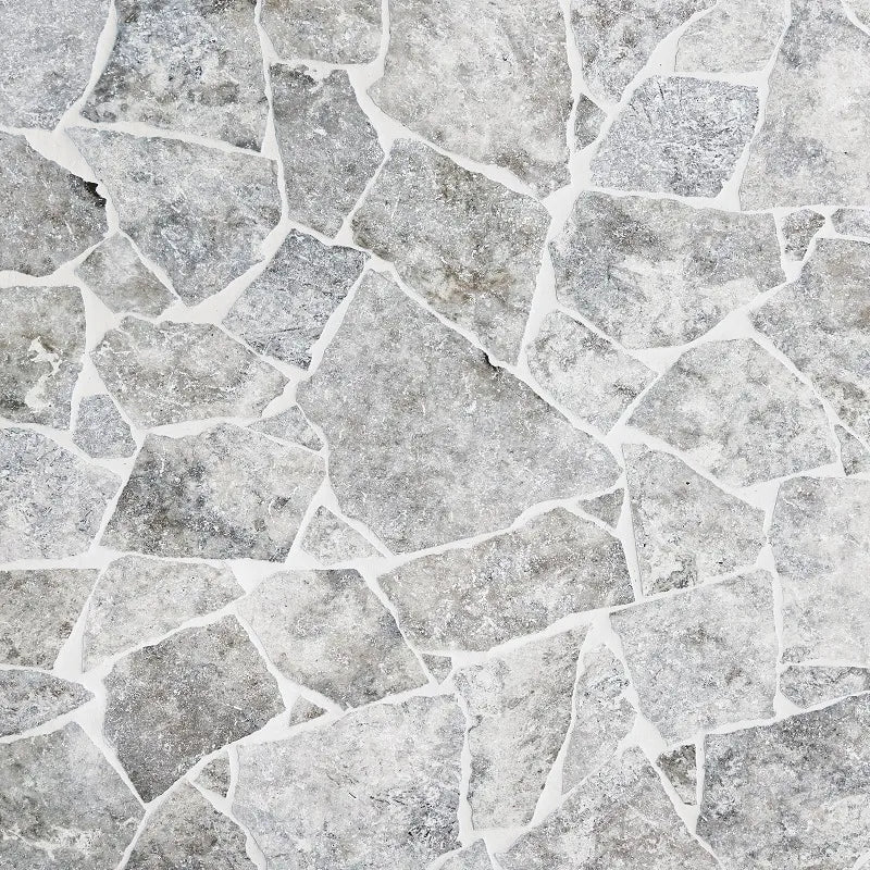 Silver Travertine Crazy Paver