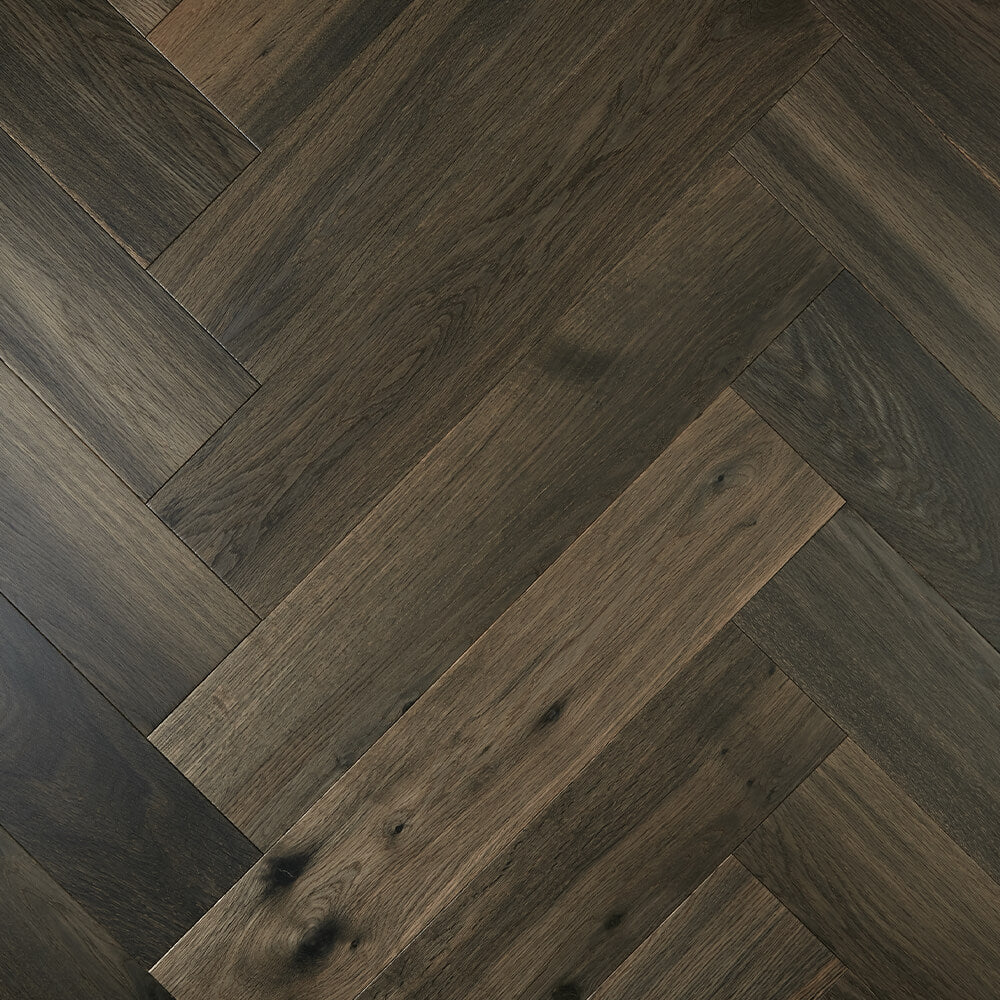 DE MARQUE OAK Herringbone Ash Grey
