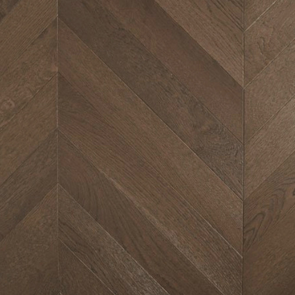 DE MARQUE OAK Chevron Dark Brown